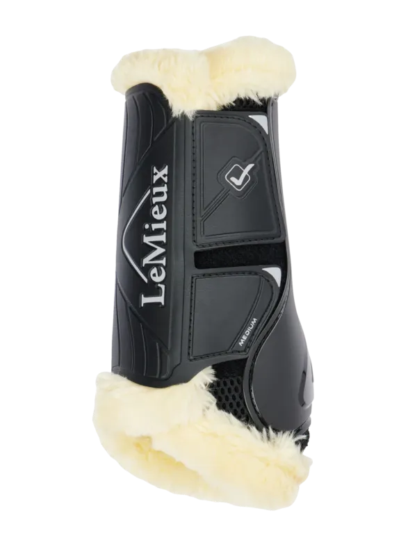 Seulement Aujourdhui Gutres de dressage mouton LeMieux Motionflex - L - Noir / naturel
