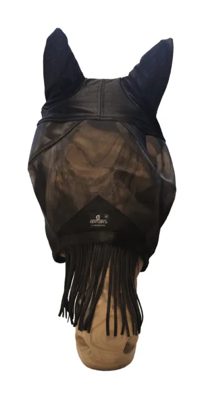 Expdition Rapide Masque anti-mouche classic oreilles & franges de nez Kentucky - Cheval - Noir