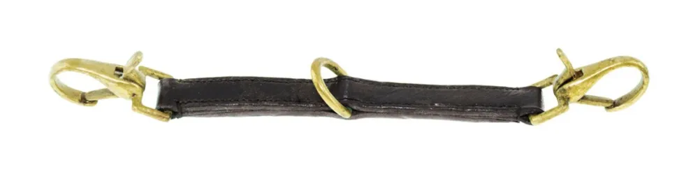 Attache de Longe en Cuir Umbria Equitazione – Marron Populaire