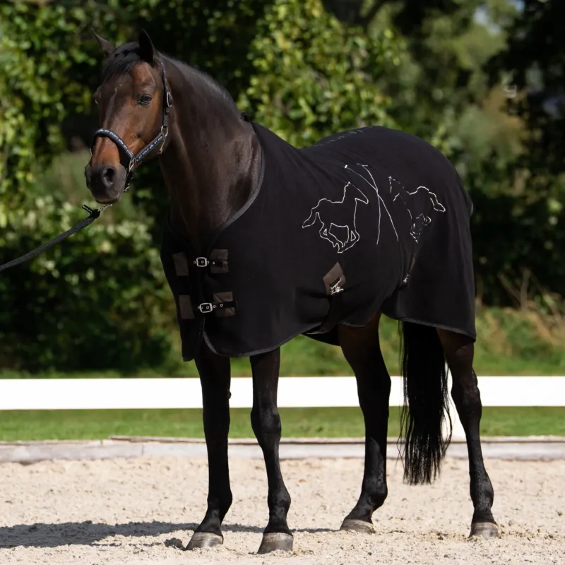 Couverture polaire HV Polo Basic - 135 cm - Noir Prix Bas