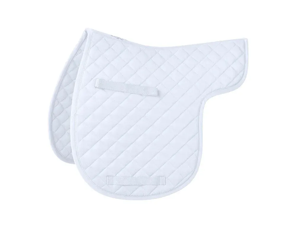 Commander Maintenant Tapis de selle Saxon Defiant Numnah – Poney – Blanc