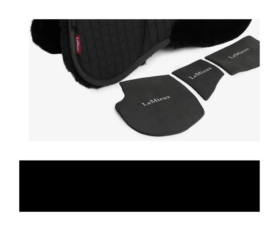 Super Prix Amortisseur cales LeMieux Merino + ProSorb 3 poches - L - Noir / noir