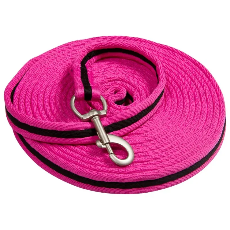 Longe de travail matelasse doux Imperial Riding - Rose non Paiement Scuris