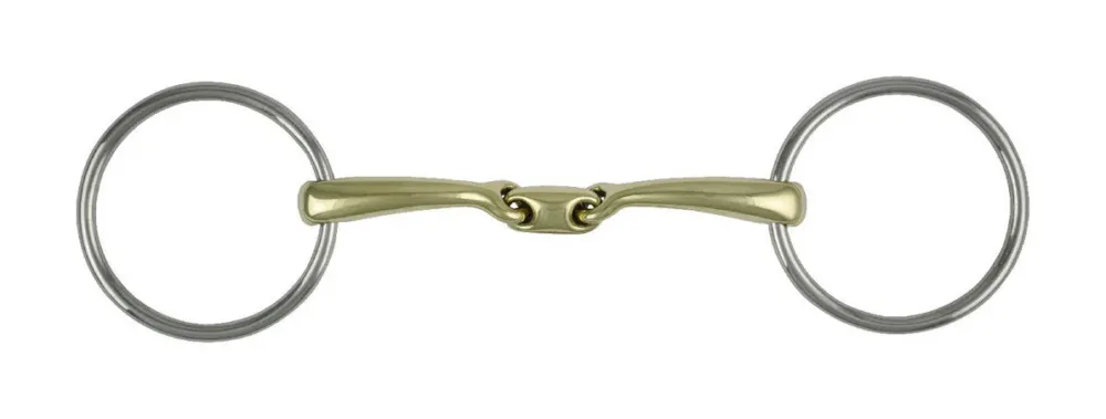 Achat Immdiat Mors olive inox Pro Bits double brisure Umbria Equitazione – 135 mm