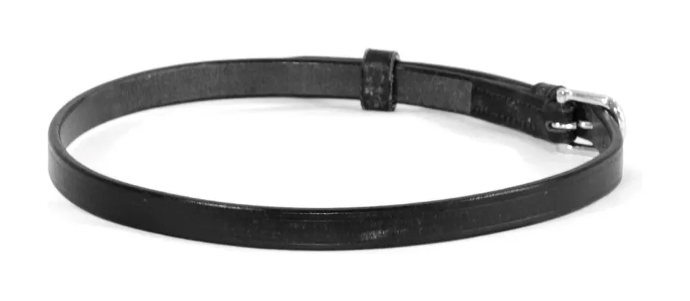 Retour Gratuit Noseband en Cuir pour Muserolle Supreme – Poney – Coganc