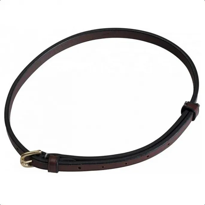 Noseband- Lanire courroie 12 mm pour muserolle combine Eric Thomas Pro – noir – cheval (full ) Nouveaut