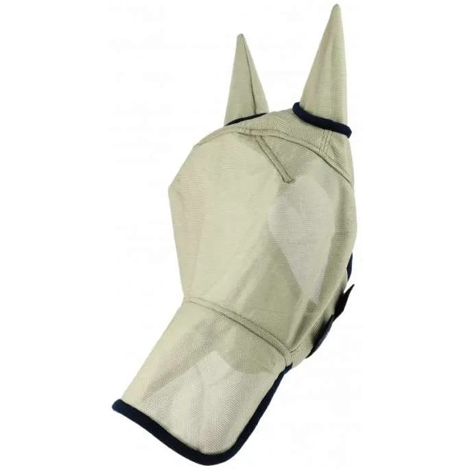 Masque anti-mouches Aquafly 2 en 1 + nez - Equithme - beige - M Prix Rduit