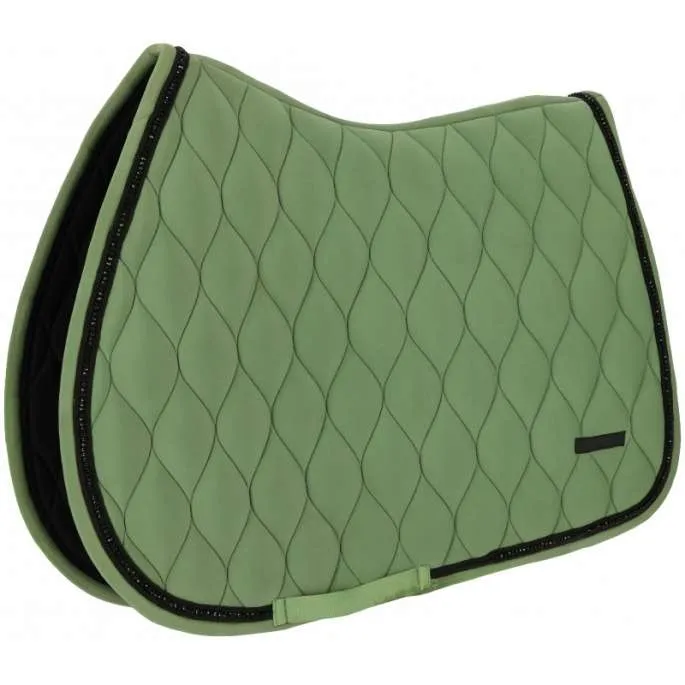 Promotion Saisonnire Tapis de selle mixte Pearl - Equithme - marine - cheval (full )