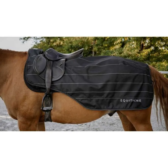 Retour Gratuit Couvre-reins Equithme Tyrex 600D Lumin - noir - 165 cm