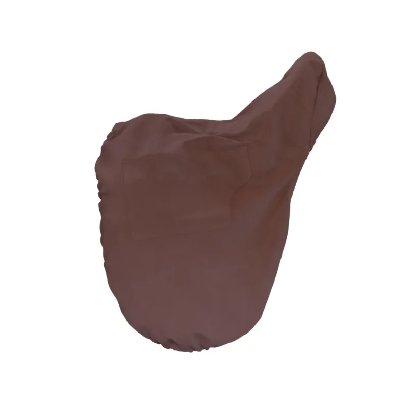 Saddle Covers Kentucky Saddle Cover with Logo Plate - Jumping / Brown Meilleur Choix