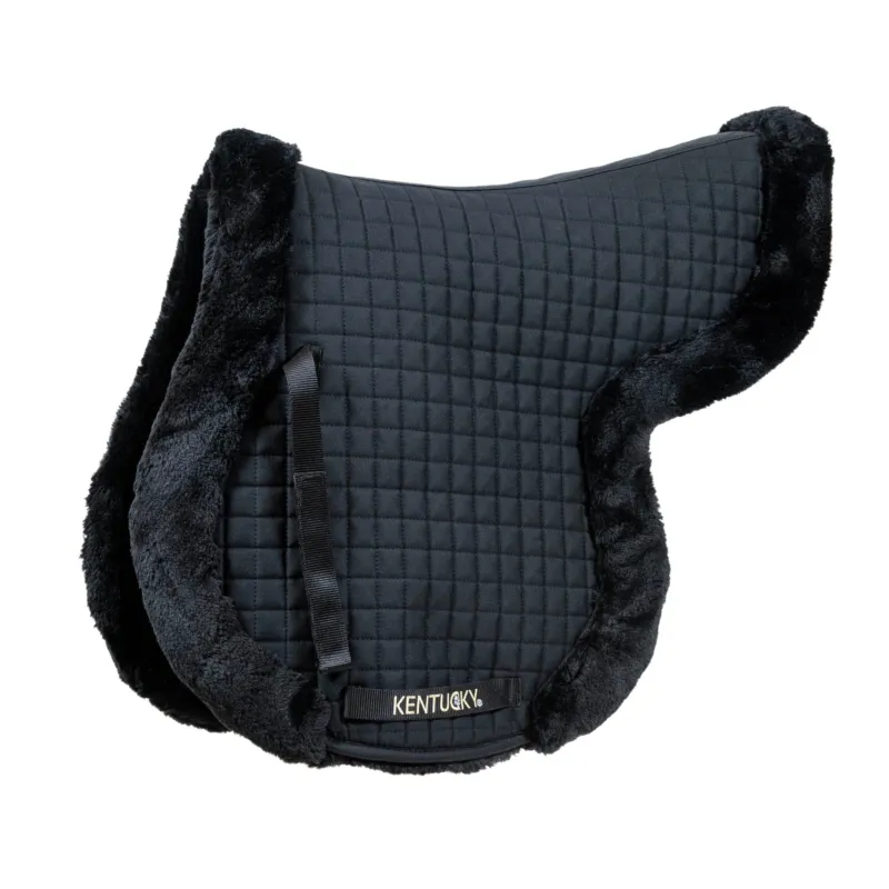 para caballo Kentucky mantilla Hunter con Vegan Sheepskin - Black Retour Gratuit