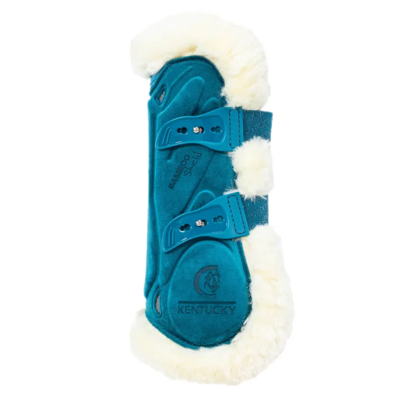 Kentucky Vegan Sheepskin protectores de tendn Bamboo Elastic Velvet - Bordeaux / M Vente Directe