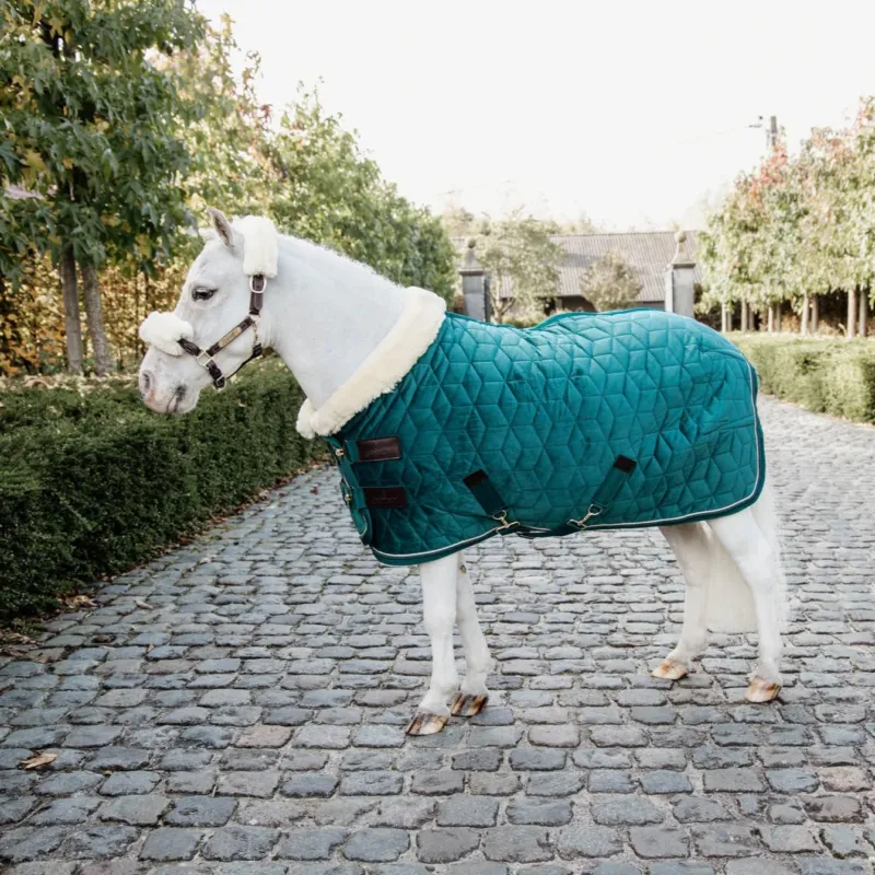 Acheter Direct Manta para caballo Kentucky Show manta Velvet Emerald Tiny – EU110cm/5&rsquo;3