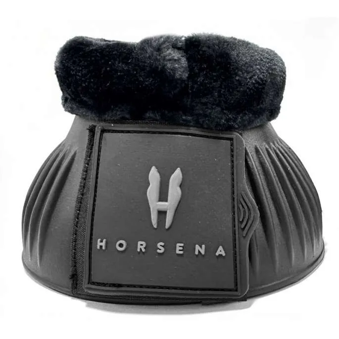 Cloches en mouton synthtique - Horsena - noir - S Prix Choc