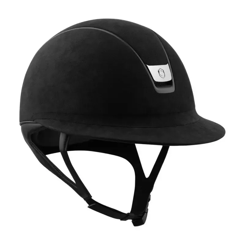 Casque quitation Miss Shield Premium 2.0 top et frontal Alcantara Samshield - Coque M (55M-58M) - Noir Prix Cass