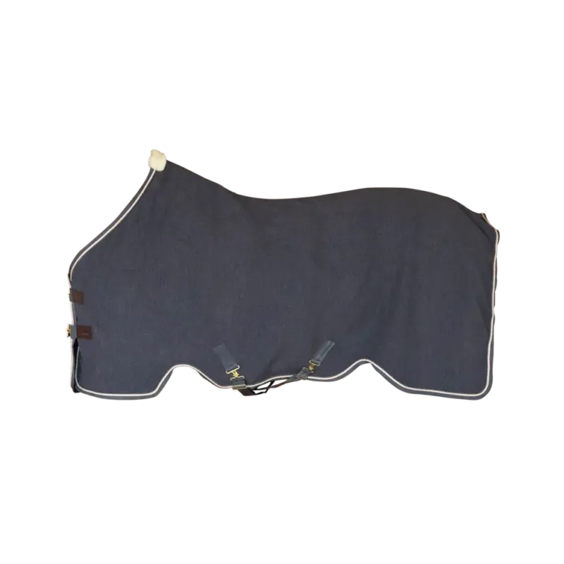 Haute Qualit Manta para caballo Kentucky Fleece manta Vegan Wool - Navy / 125cm