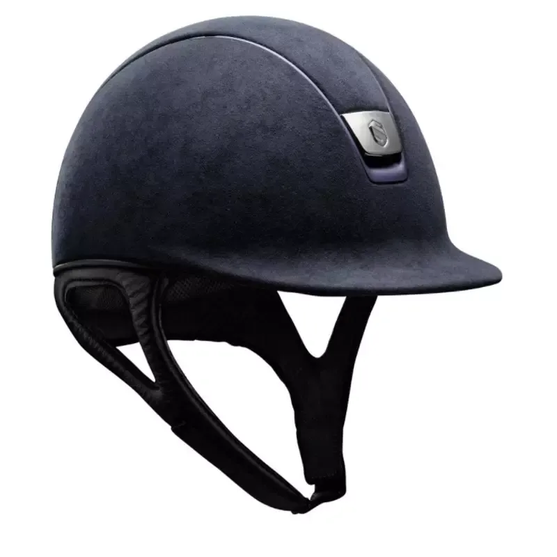 Casque quitation Premium full alcantara Samshield - Coque L (57L-61) - Marine Prix Rduit