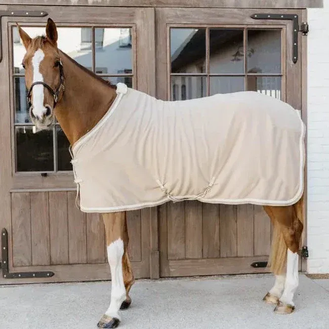 Manta para caballo Kentucky Fleece manta Plaited Rope - Beige / 165 cm/7'1 Must-Have