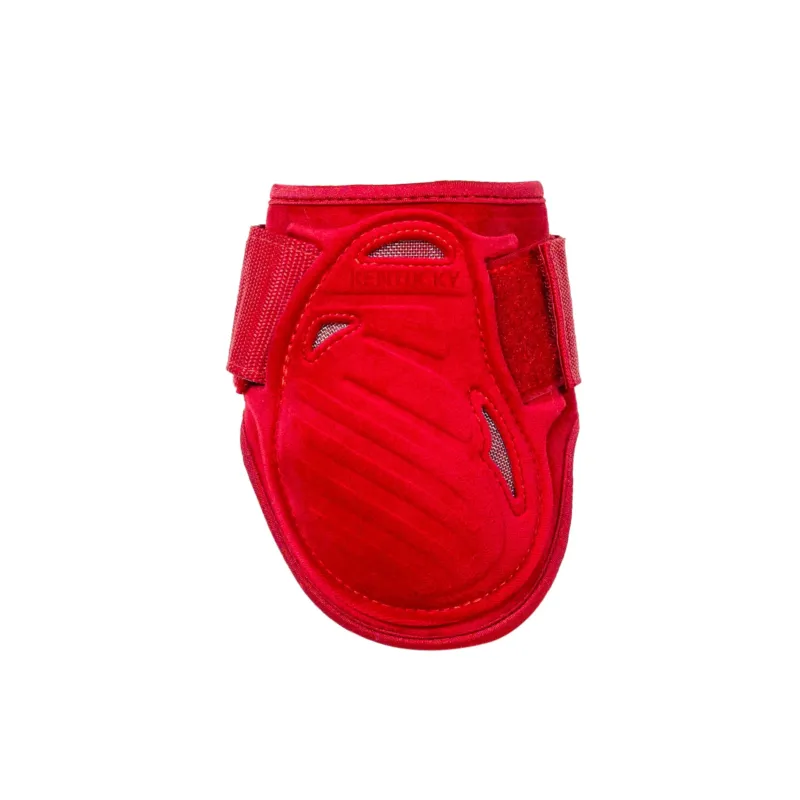 Usine Directe Kentucky Young caballo Fetlock Boots Velvet - Red / M