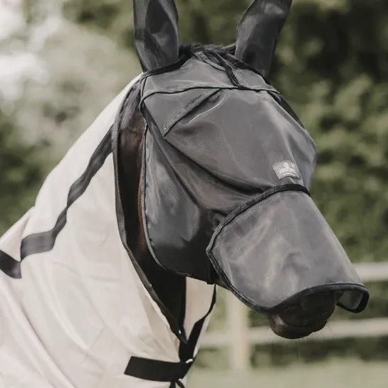 Mscara antimoscas Kentucky mscara antimoscas Classic with Ears & Nose - Full / Black Satisfait Ou Rembours