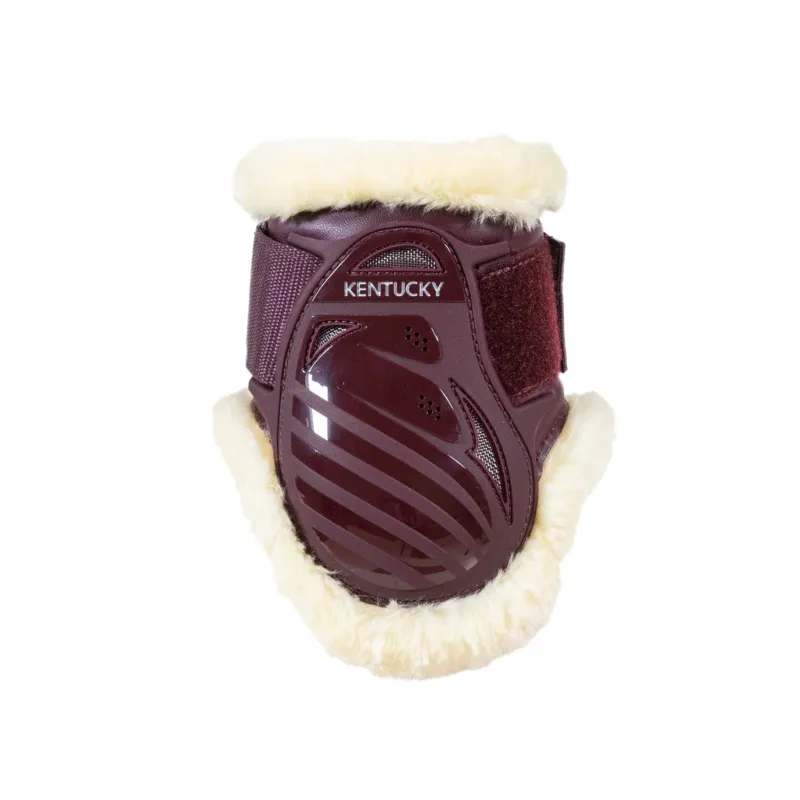 Kentucky Vegan Sheepskin Young caballo Fetlock Boots - Dark Green / M Jusqu puisement Des Stocks