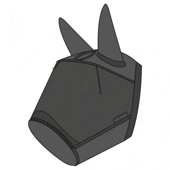 Masque anti-mouches anti-UV Doux - Equithme - noir - L Nouveaut