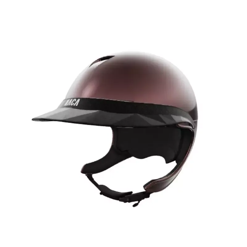 Pack casque quitation Comte XP Glow prune Naca avec mousse et visire Large Stardust Top Vente