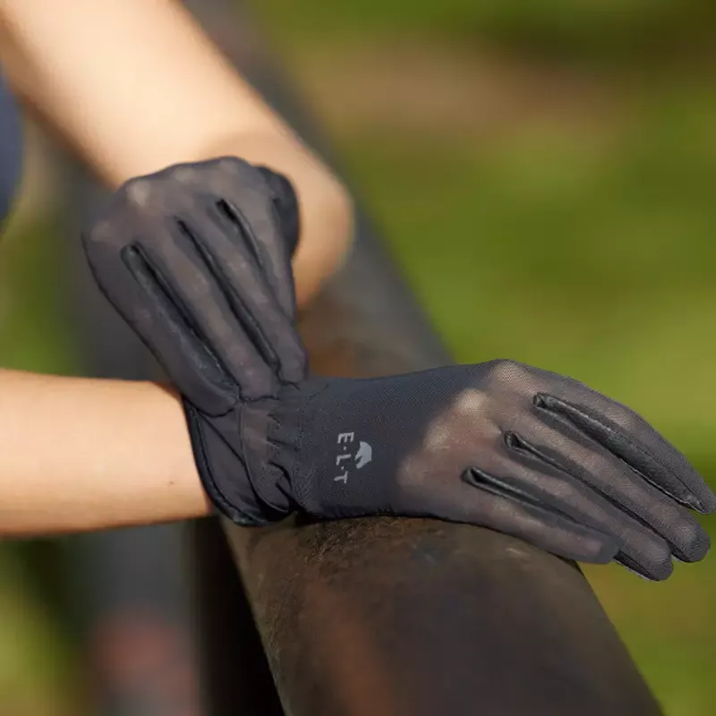 Gants quitation t Sunny ELT mesh et cuir synthtique – XL – Bleu nuit Soldes