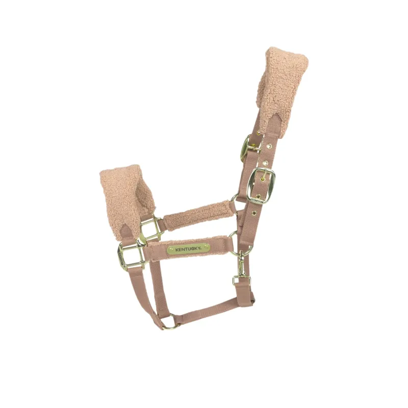 Cabezada de cuadras Kentucky Teddy Fleece cabezada de cuadra - Beige / Full Retour Gratuit