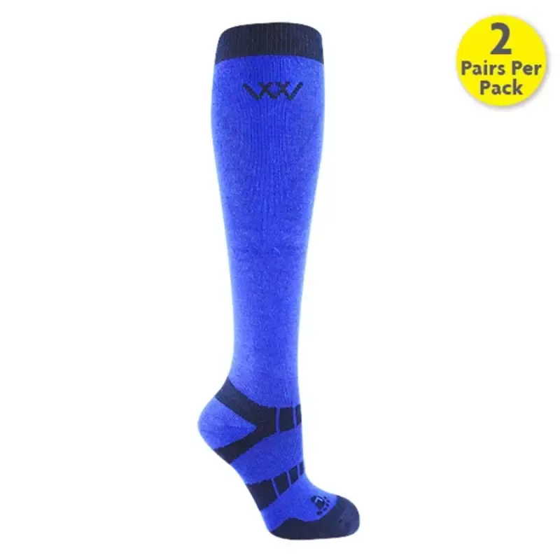 Haute Qualit Chaussettes quitation Woof Wear bambou thermorgulantes lot de 2 – Noir/gris