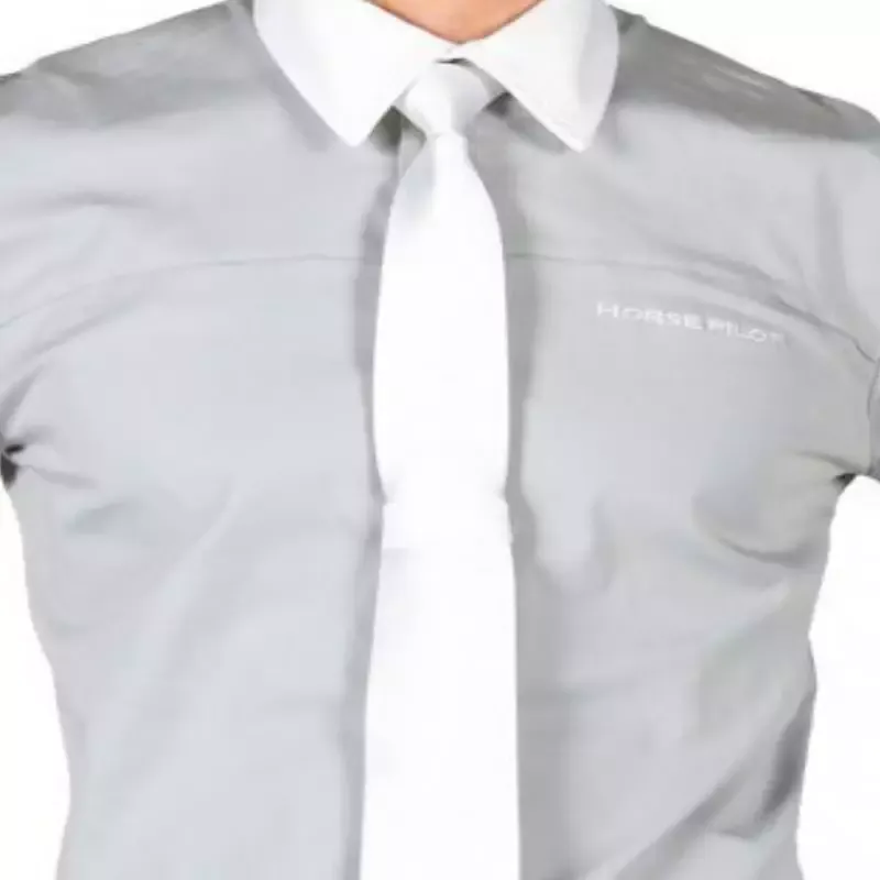 Cravate quitation concours homme Horse Pilot - Unique - Blanc Commander Vite