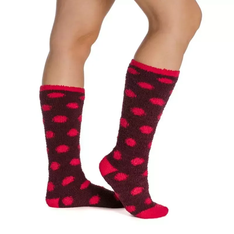 Chaussettes quitation Horseware Pilou Softies - 36-41 - Bleu canard pois Produit De Marque