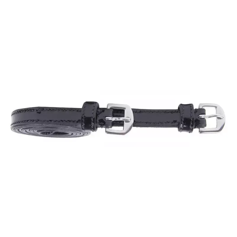 Prix Choc Lanires perons quitation cuir Waldhausen - Noir brillant
