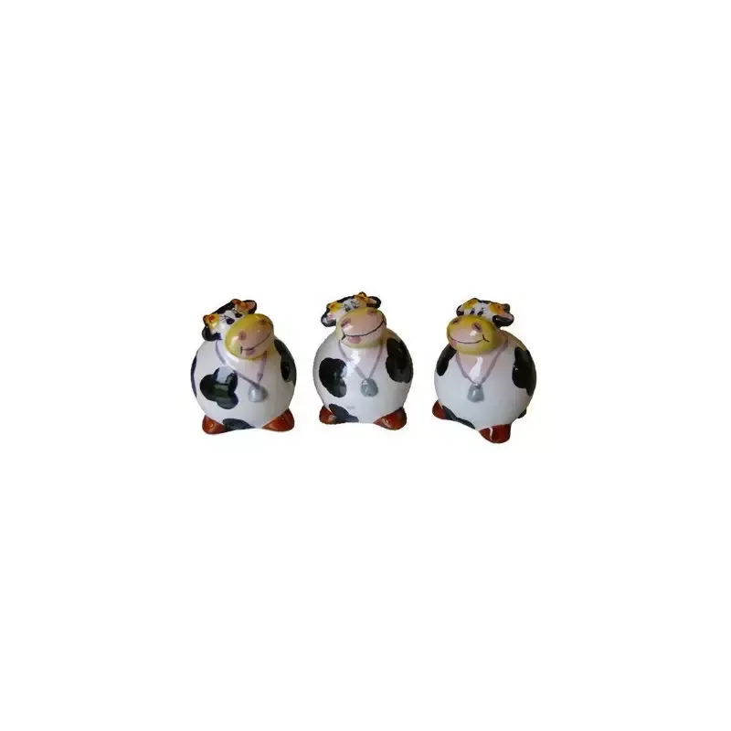 Must-Have Contenants sel, poivre et cure-dents vache Brnice