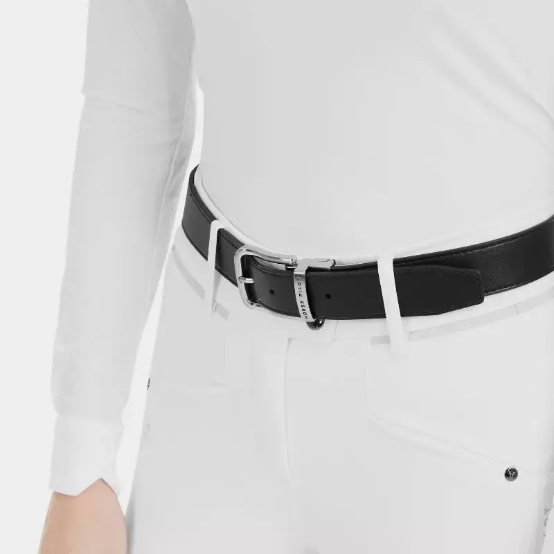 Ceinture quitation Veggie Belt Horse Pilot - Unique - Marine/marron Certifi