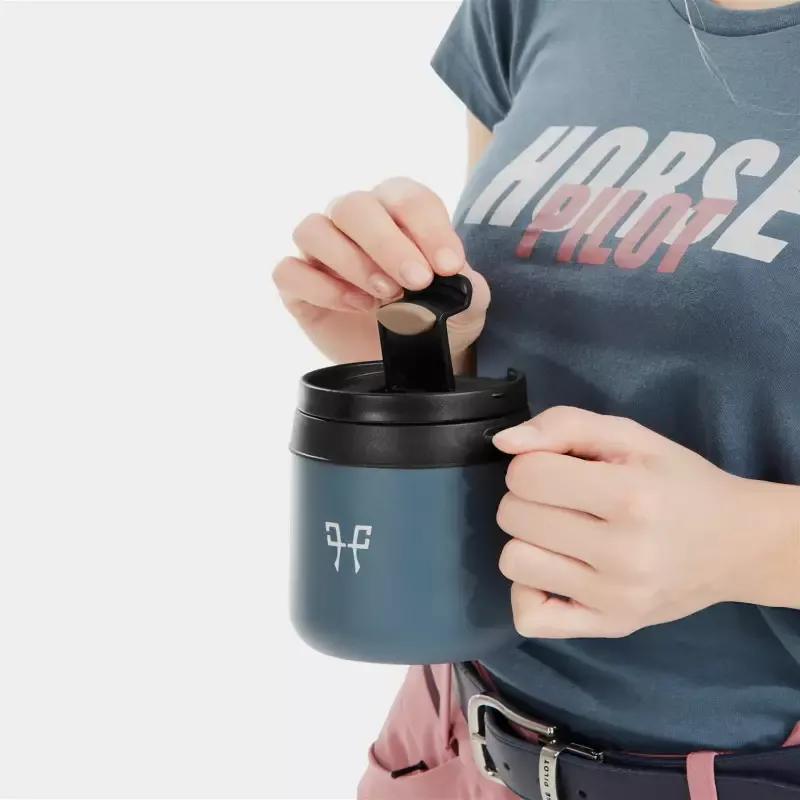 Mug isotherme cavalier Horse Pilot - Unique - Bleu Produit De Marque