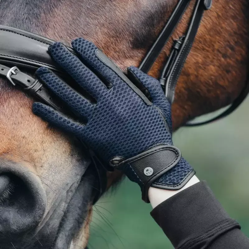 Meilleure Vente Gants quitation Nantes ELT – Bleu nuit