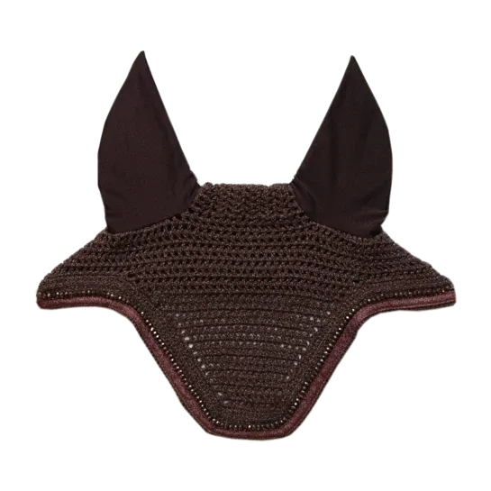 Orejerass Kentucky Fly Veil Wellington Glitter Band - Full / Black Retour Gratuit