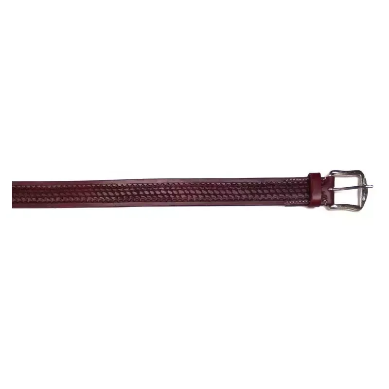 Offre Exclusive Ceinture quitation western cuir motif basket H West – 34 « ( 87 cm )
