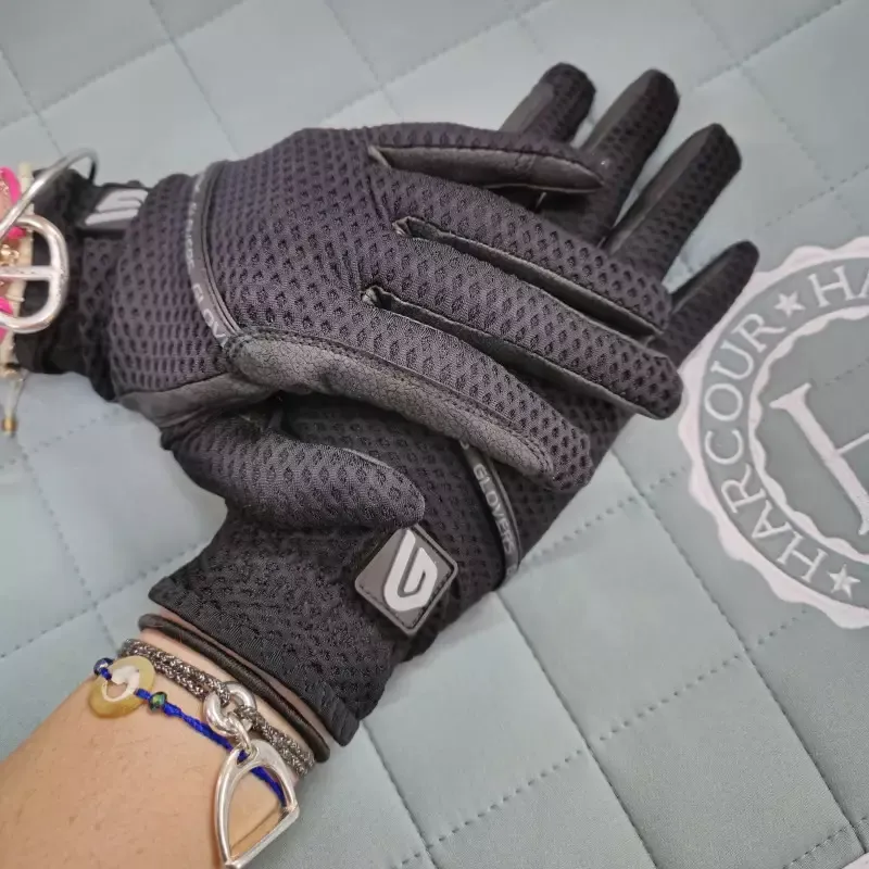 Expdition Rapide Gants quitation Summer Slim Glovers – Noir