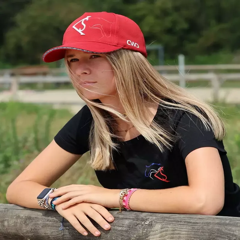 Seulement Aujourdhui Casquette quitation CWD Kevin Staut Collection - Unique - Rouge