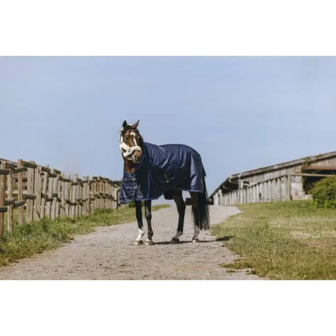 Couverture Classic High Neck 1200D 50g - Equithme - marine - 50g - 6'6 - 150 /198 cm Petit Prix