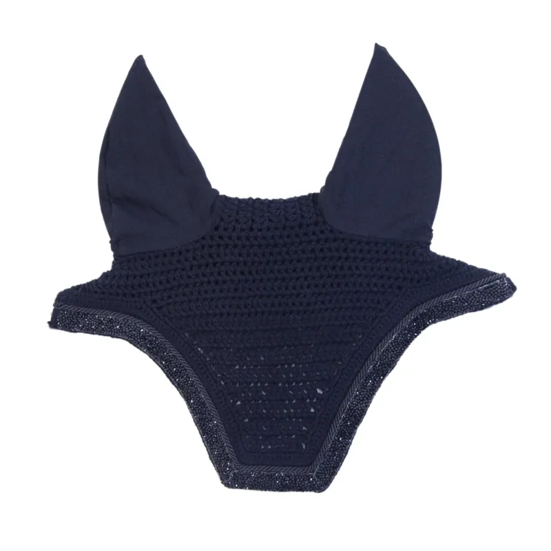 Orejerass Kentucky Fly Veil Wellington Glitter Stone - Dark Navy Bon March