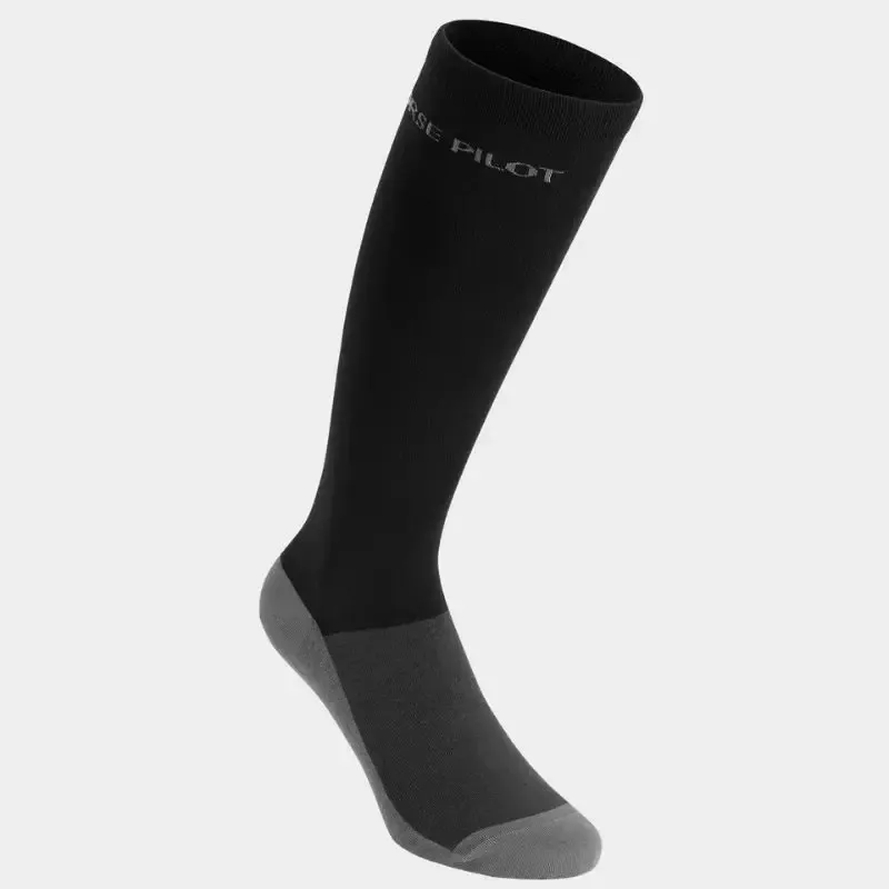 Chaussettes quitation Aero Horse Pilot lot de 2 - L - Noir Expdi Aujourdhui