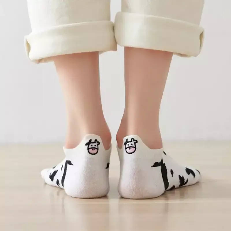 Chaussettes languette vache socquettes blanches – 35-41 – Peau de vache Affaire  Saisir
