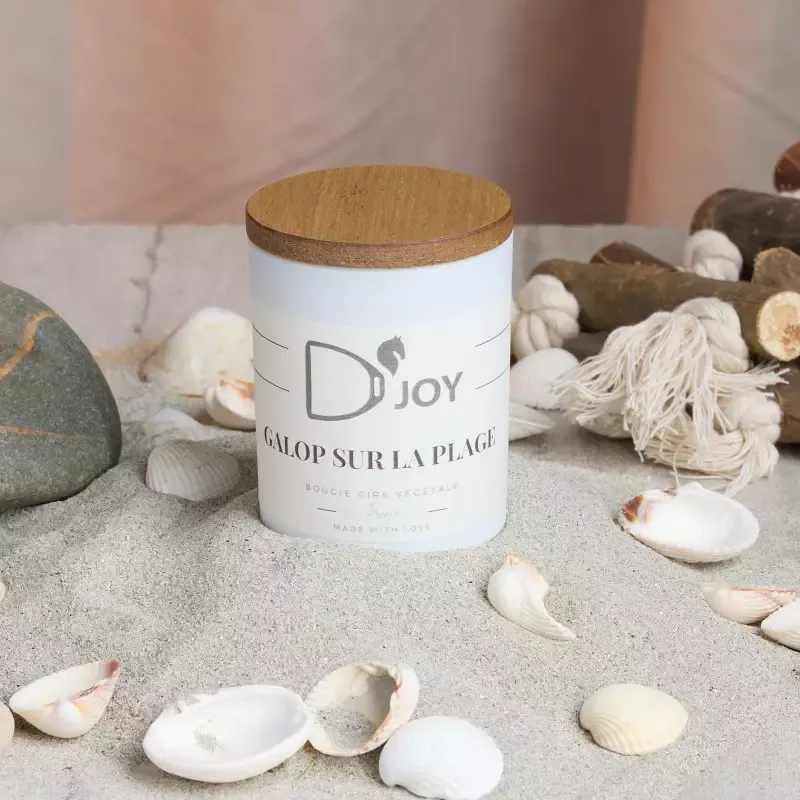 Bougie cheval quitation Galop sur la plage classique D&rsquo;JOY Produit De Marque