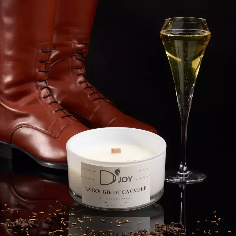 Must-Have Bougie cheval quitation La bougie du cavalier grand format D&rsquo;JOY