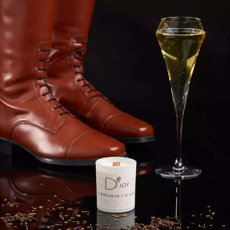 Authentique Bougie cheval quitation La bougie du cavalier mini D&rsquo;JOY
