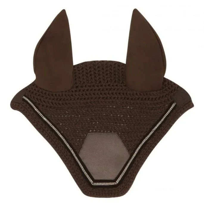 Bonnet Chasse-Mouches Domino - Equithme - bleu - cheval (full ) Livraison Gratuite