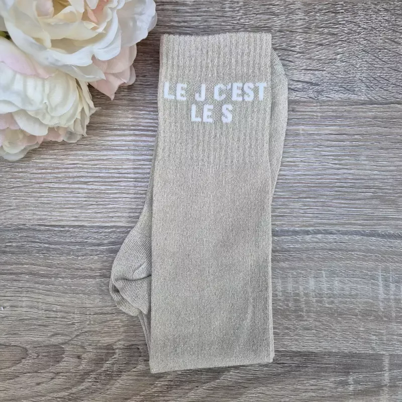 Chaussettes quitation paillettes Le J c'est le S Paillettes Attitude - Dor paillet or Commander Maintenant